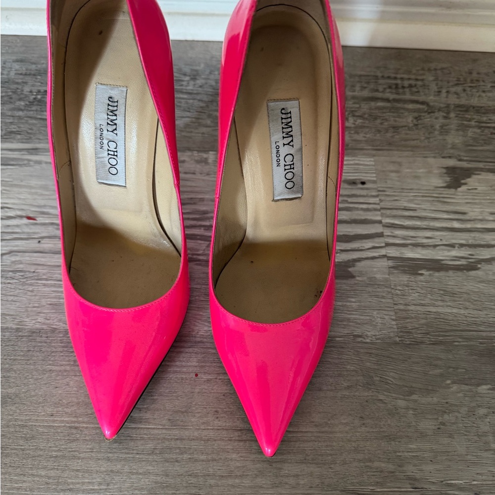 Jimmy Choo Neon Pink Heels